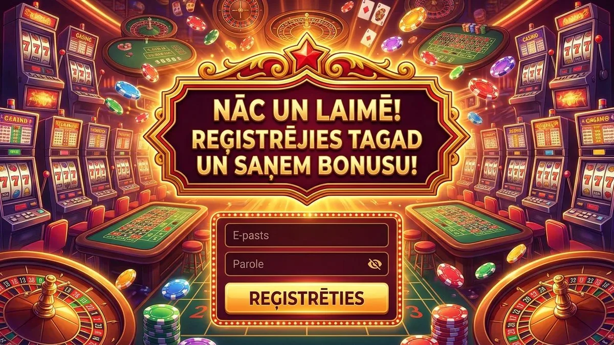 Reģistrācija ar bonusu